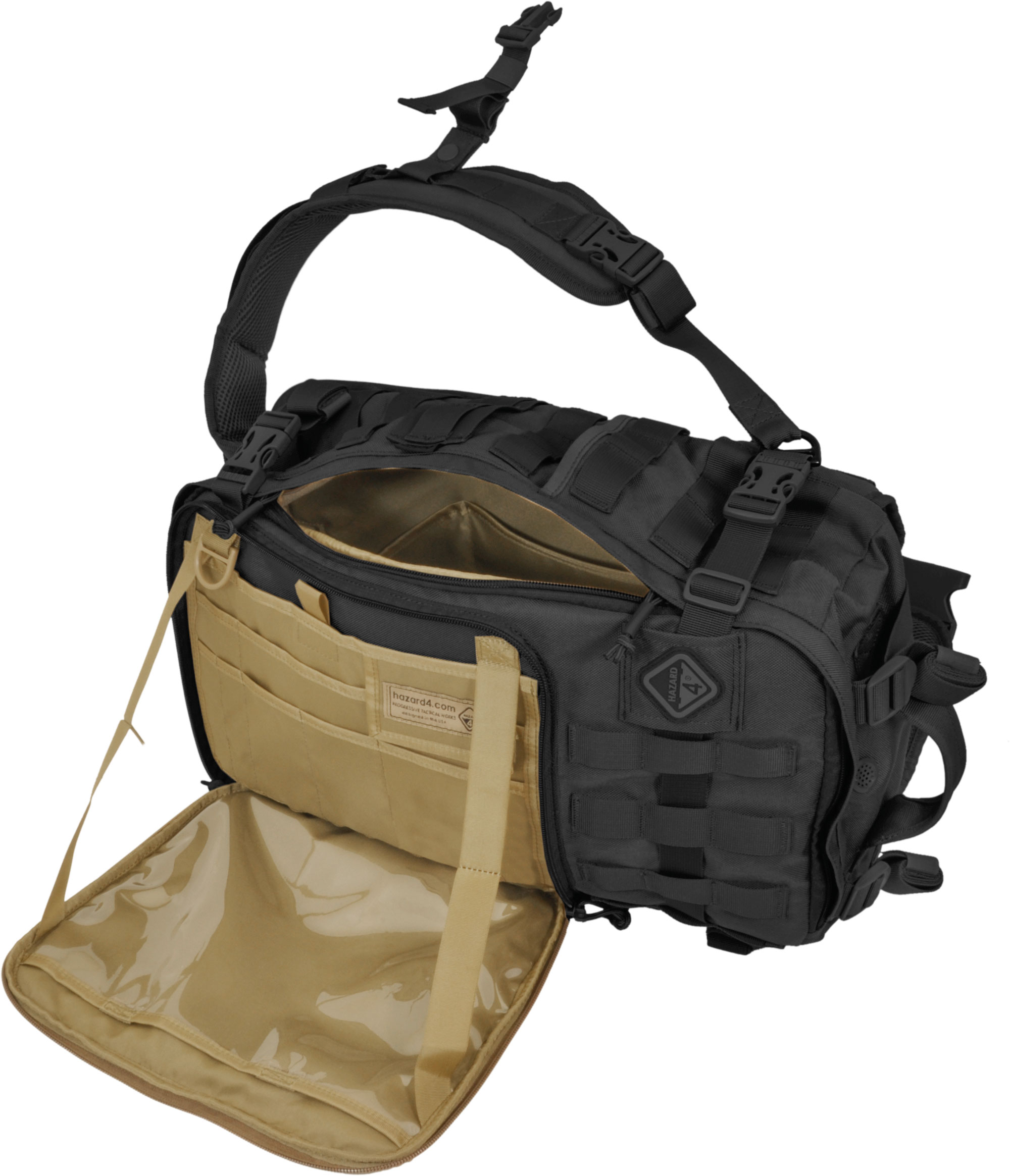 Hazard 4 Second Front Backpack Black